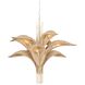 Century Palm 9 Light 38 inch Country White Chandelier Ceiling Light