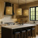 Suratto 6 Light 18 inch Matte Black and Honey Blonde Foyer Pendant Ceiling Light in Matte Black/Honey Blonde