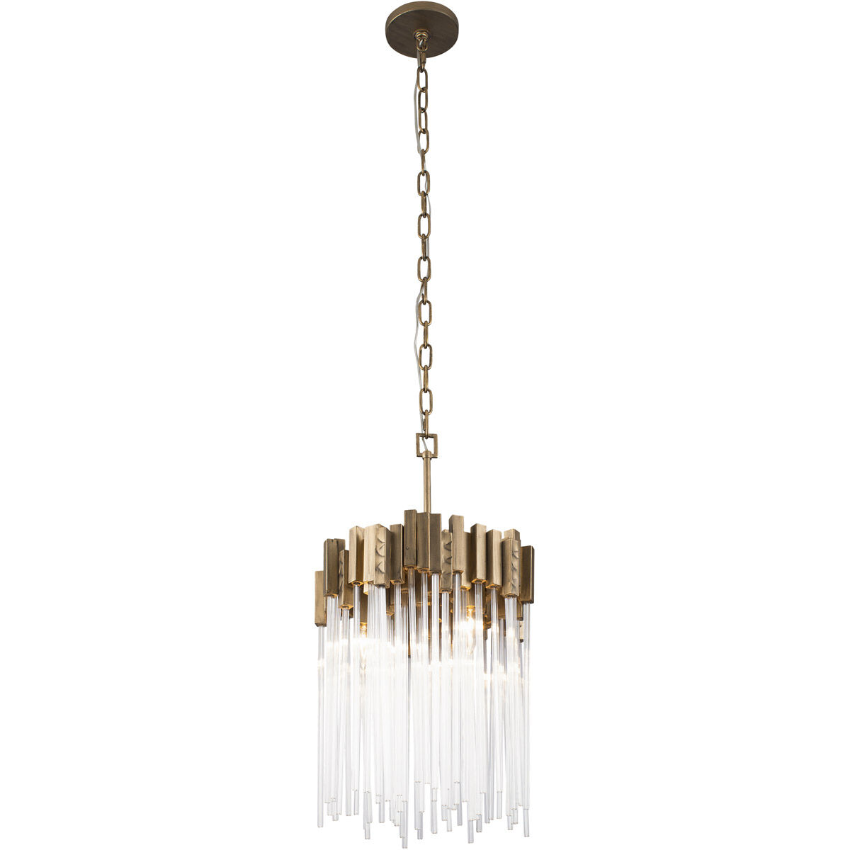 Matrix 3 Light 14 inch Havana Gold Pendant Ceiling Light