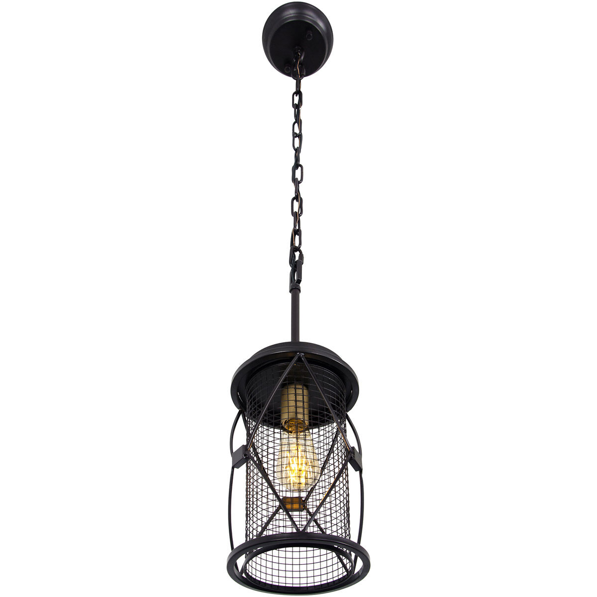 Harlequin 1 Light 7 inch Warm Bronze and Gold Pendant Ceiling Light