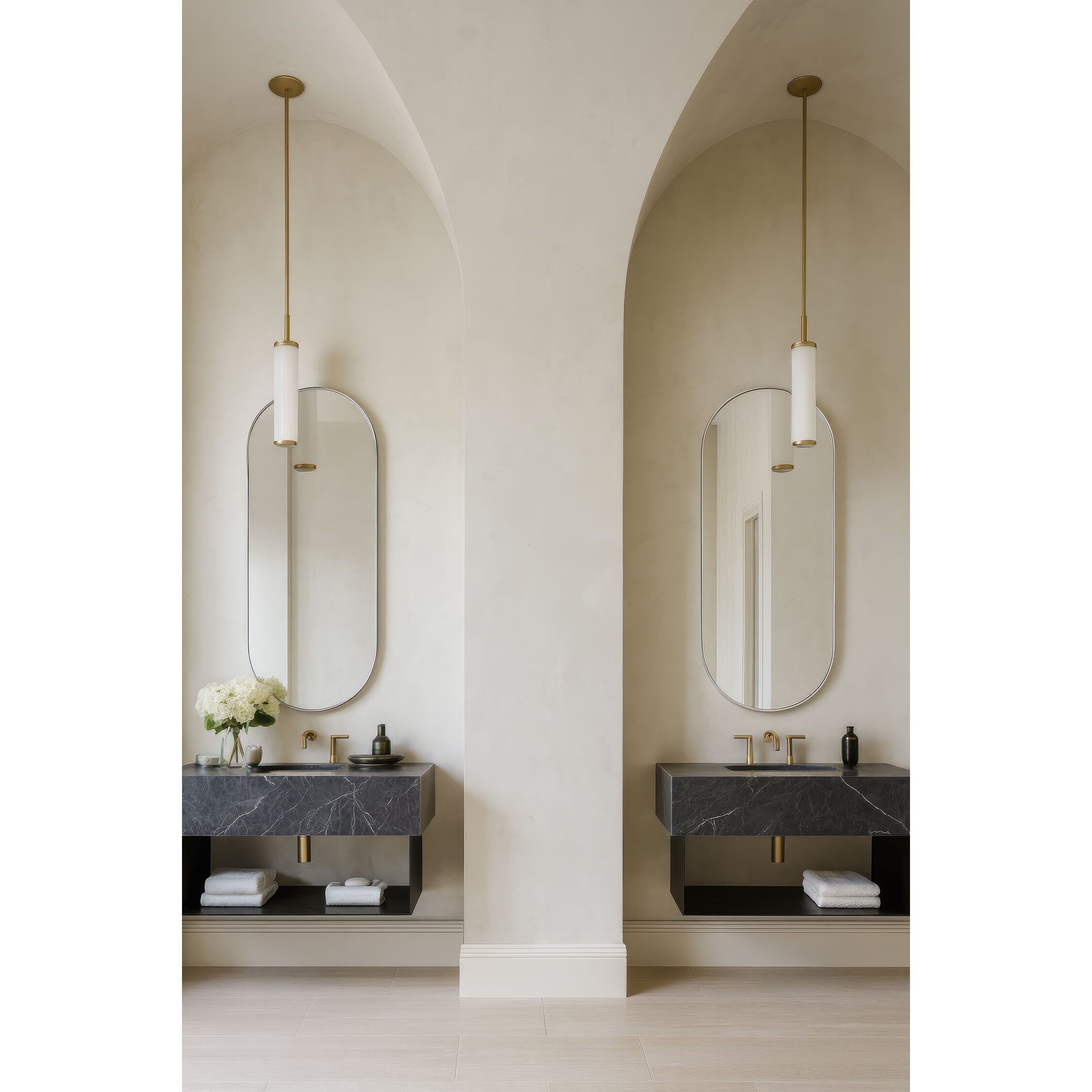 Capsule 60 X 24 inch Chrome Wall Mirror