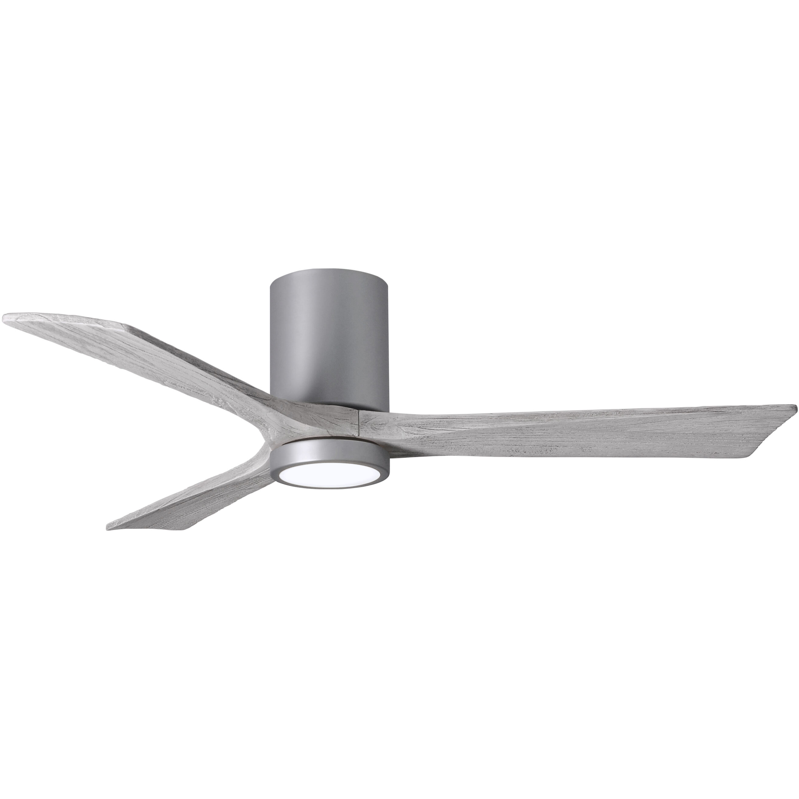 Atlas Irene-3HLK 52 inch Brushed Nickel with Barn Wood Tone Blades Flush Mount Paddle Fan, Flush Mounted