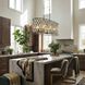 Windsor 8 Light 36 inch Carbon and Havana Gold Linear Pendant Ceiling Light