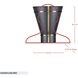 Brasserie 1 Light 12.5 inch Blackened Zinc and Heritage Bronze Wall Sconce Wall Light