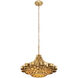 Totally Tubular 6 Light 27 inch Antique Gold and Carbon Black Pendant Ceiling Light