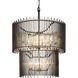 Park Row 14 Light 32 inch Matte Black and French Gold Chandelier Ceiling Light