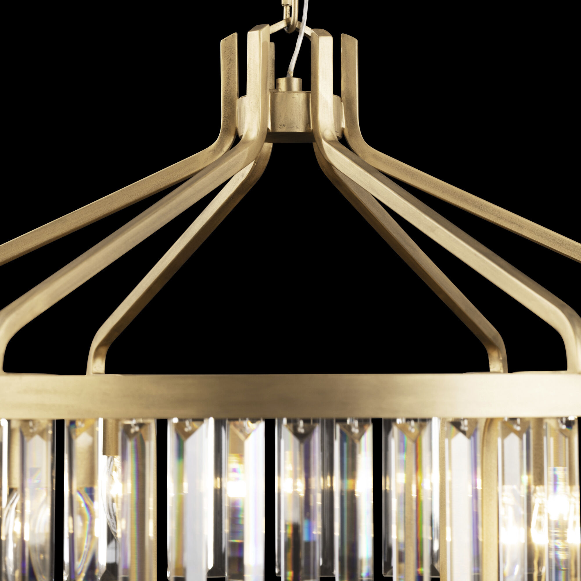 Social Club 15 Light 28 inch Havana Gold Pendant Ceiling Light