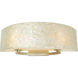 Radius 2 Light 23 inch Gold Dust Vanity Light Wall Light in Sustainable Crushed Natural Capiz Shell
