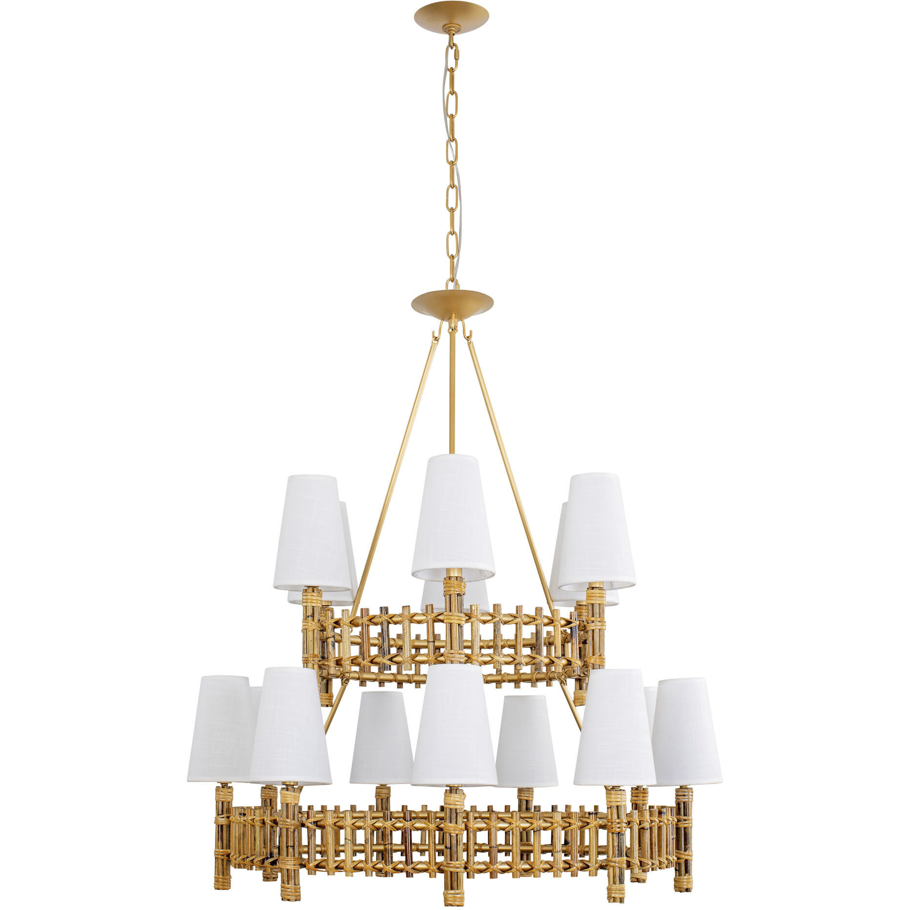Nevis LED 36 inch French Gold Chandelier Ceiling Light