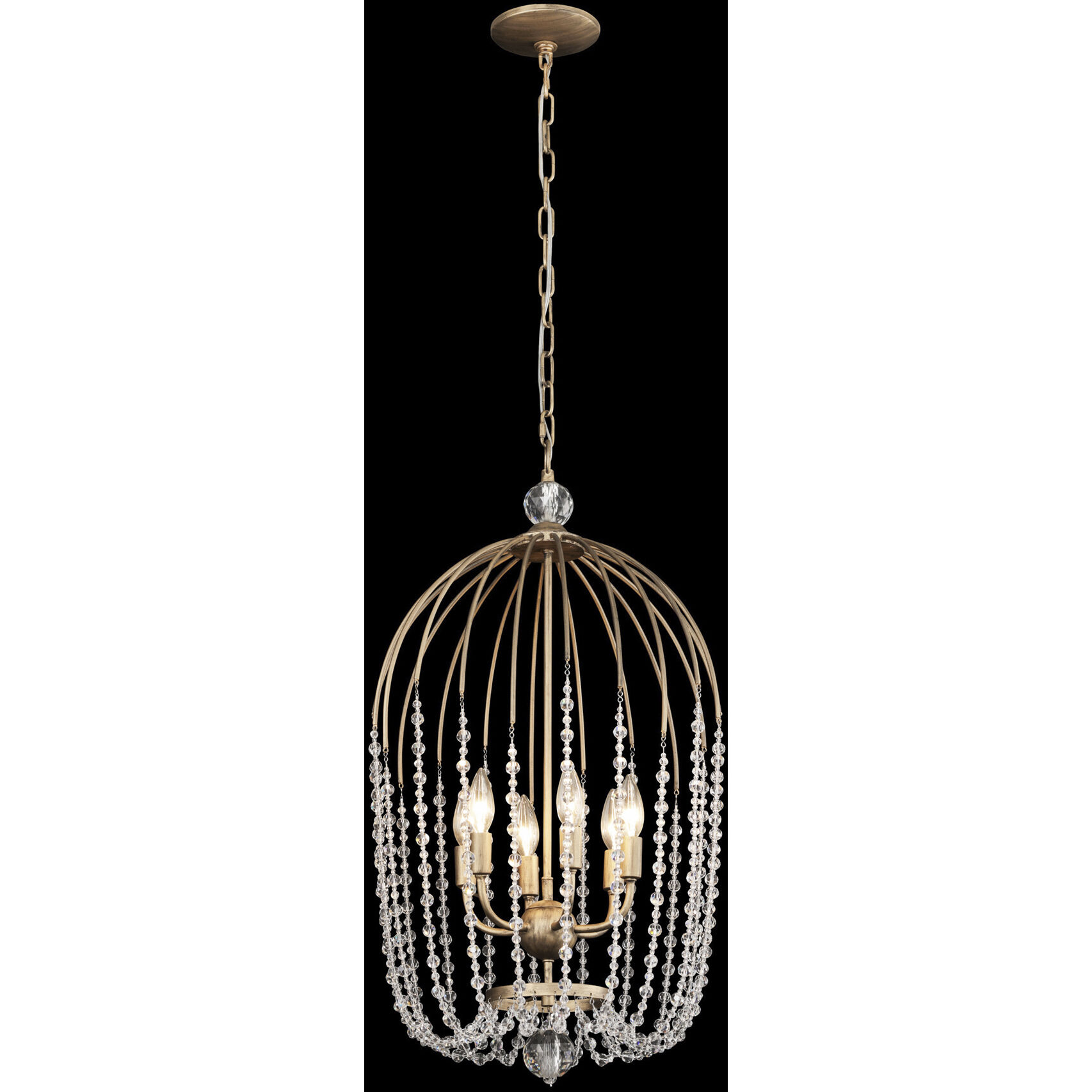 Voliere 6 Light 16.75 inch Havana Gold Pendant Ceiling Light