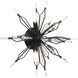 Orbital 4 Light 18.3 inch Carbon Semi-Flush Ceiling Light