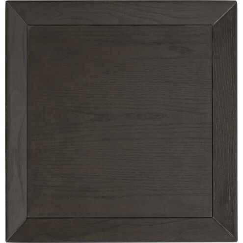 Continental Side Table in Dark Brown Oak with Geo