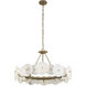 Cosmos 6 Light 30 inch Havana Gold Chandelier Ceiling Light, Smithsonian Collaboration