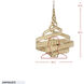 Flow 6 Light 30 inch Baguette and Natural Rattan Pendant Ceiling Light in Baguette/Natural Rattan, Smithsonian Collaboration