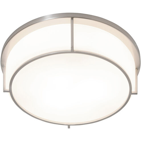 Smart LED 17 inch Satin Nickel Flush Mount Ceiling Light