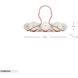 Cosmos 3 Light 28 inch Havana Gold Bath Vanity Light Wall Light, Smithsonian Collaboration