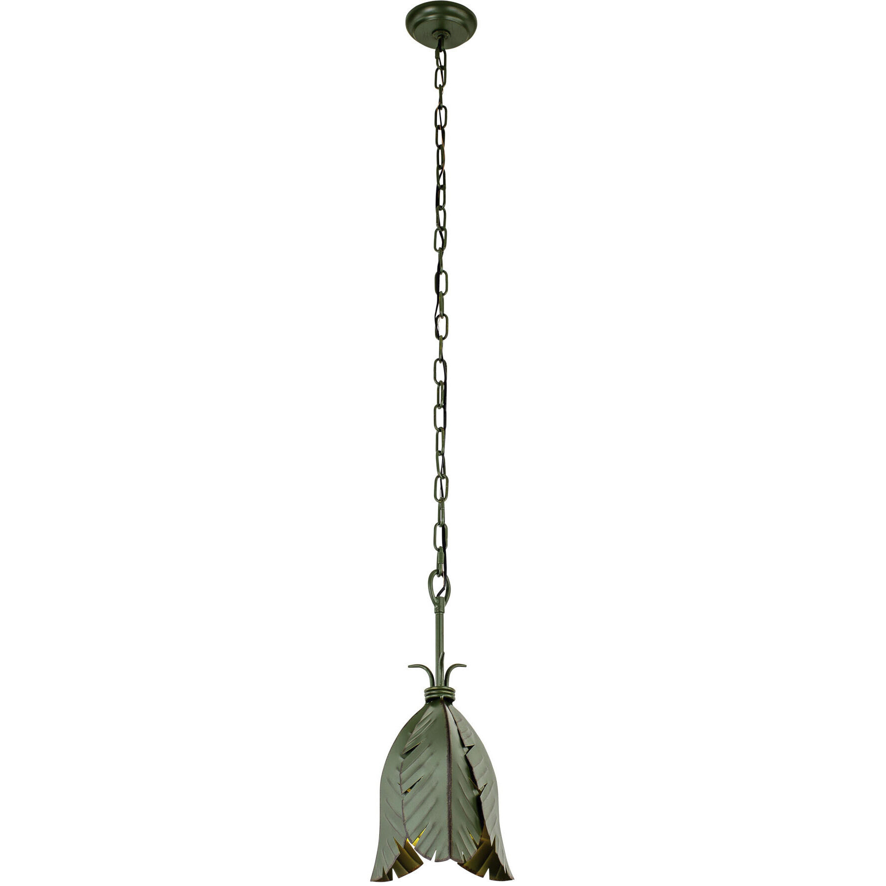 Banana Leaf 1 Light 9 inch Banana Leaf Mini Pendant Ceiling Light
