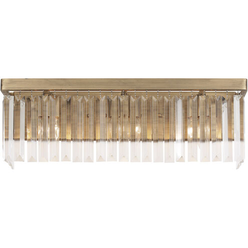 Social Club 3 Light 22 inch Havana Gold Bath Vanity Wall Light