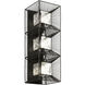 Arcade 3 Light 7 inch Carbon Wall Sconce Wall Light