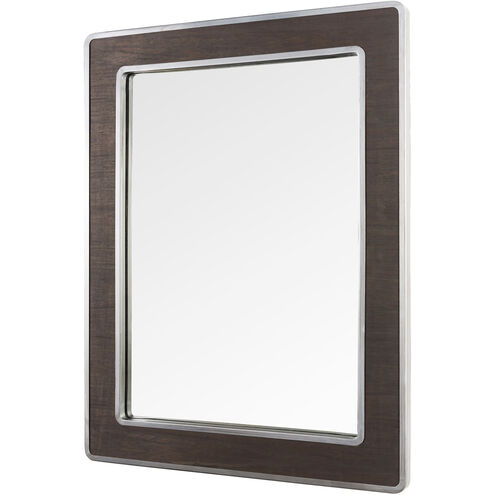 Macie 36 X 28 inch Reclaimed Wood and Mirror Wall Mirror