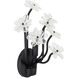 Wildflower 1 Light 10 inch Matte Black Sconce Wall Light, Smithsonian Collaboration