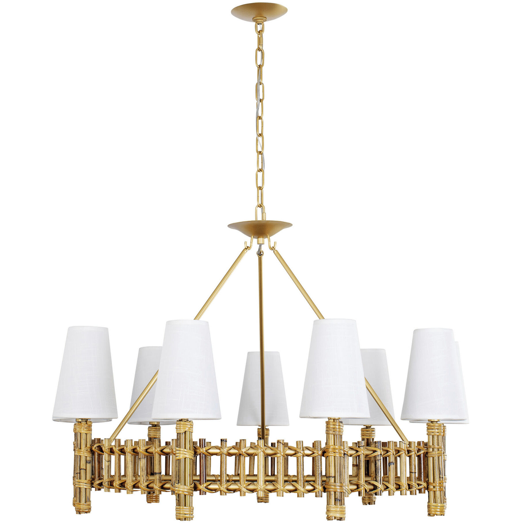 Nevis LED 36 inch French Gold Chandelier Ceiling Light