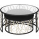 Scribble 32 inch Matte Black with Artifact Coffee Table