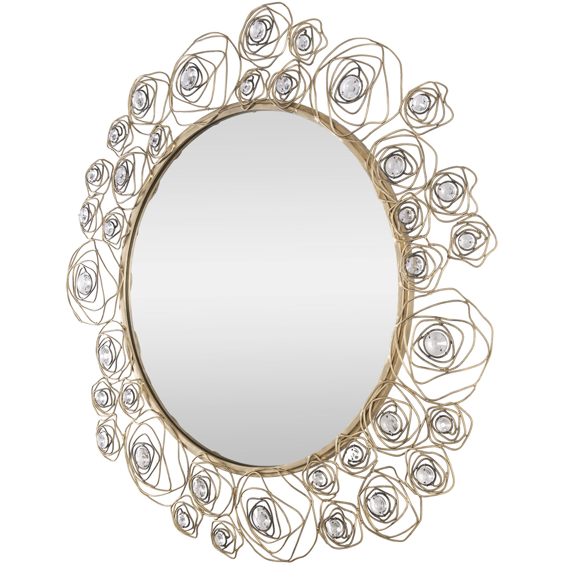 Ethereal Rose 37.75 inch Havana Gold Ombre Wall Mirror