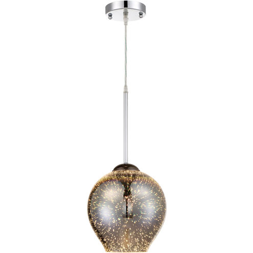 Spacey 1 Light 9 inch Polished Chrome Mini Pendant Ceiling Light