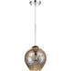 Spacey 1 Light 9 inch Polished Chrome Mini Pendant Ceiling Light