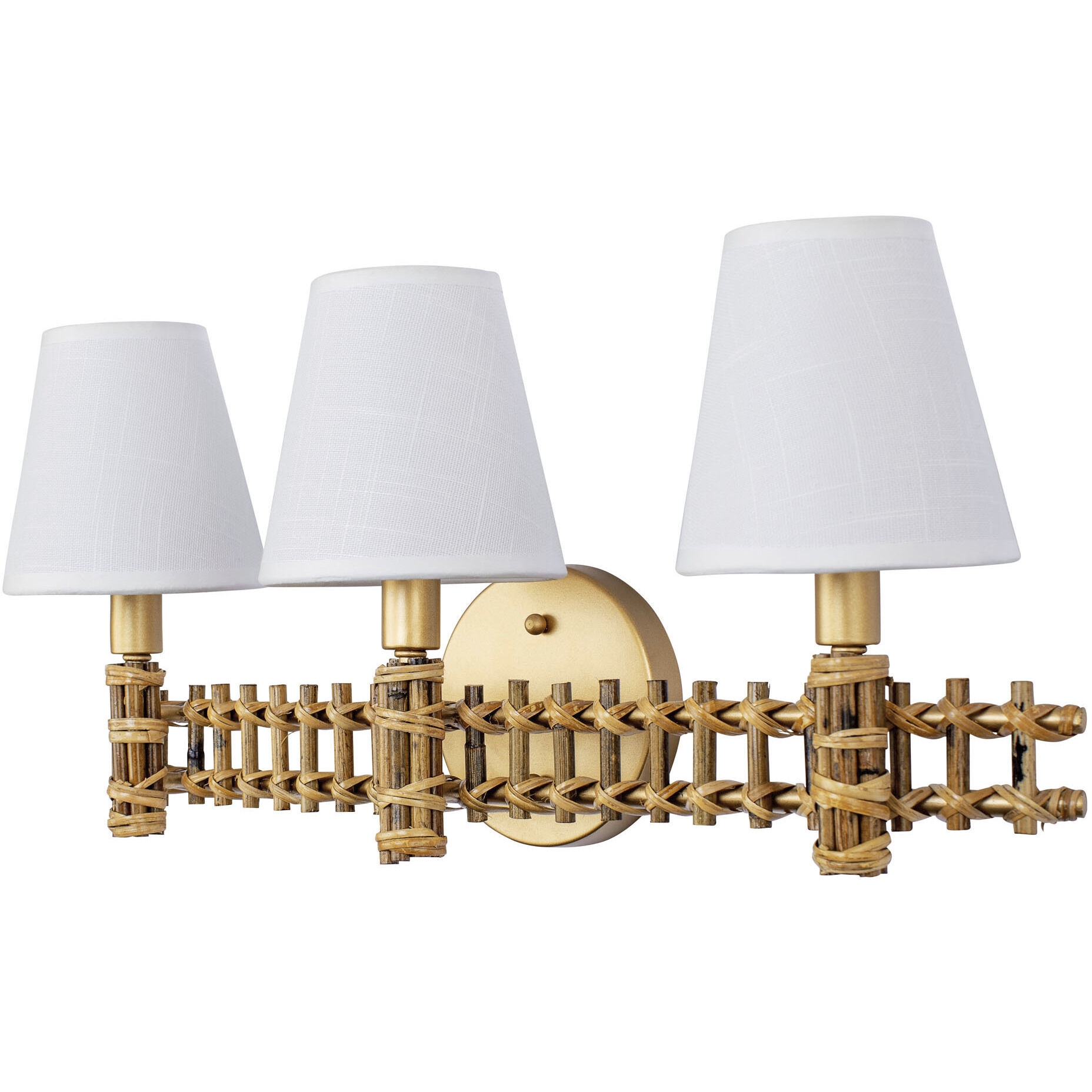 Nevis LED 22 inch French Gold Bath Vanity Wall Light