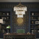 Social Club 15 Light 28 inch Havana Gold Pendant Ceiling Light