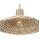 Hilton Head 1 Light 18.25 inch French Gold with Natural Seagrass Pendant Ceiling Light