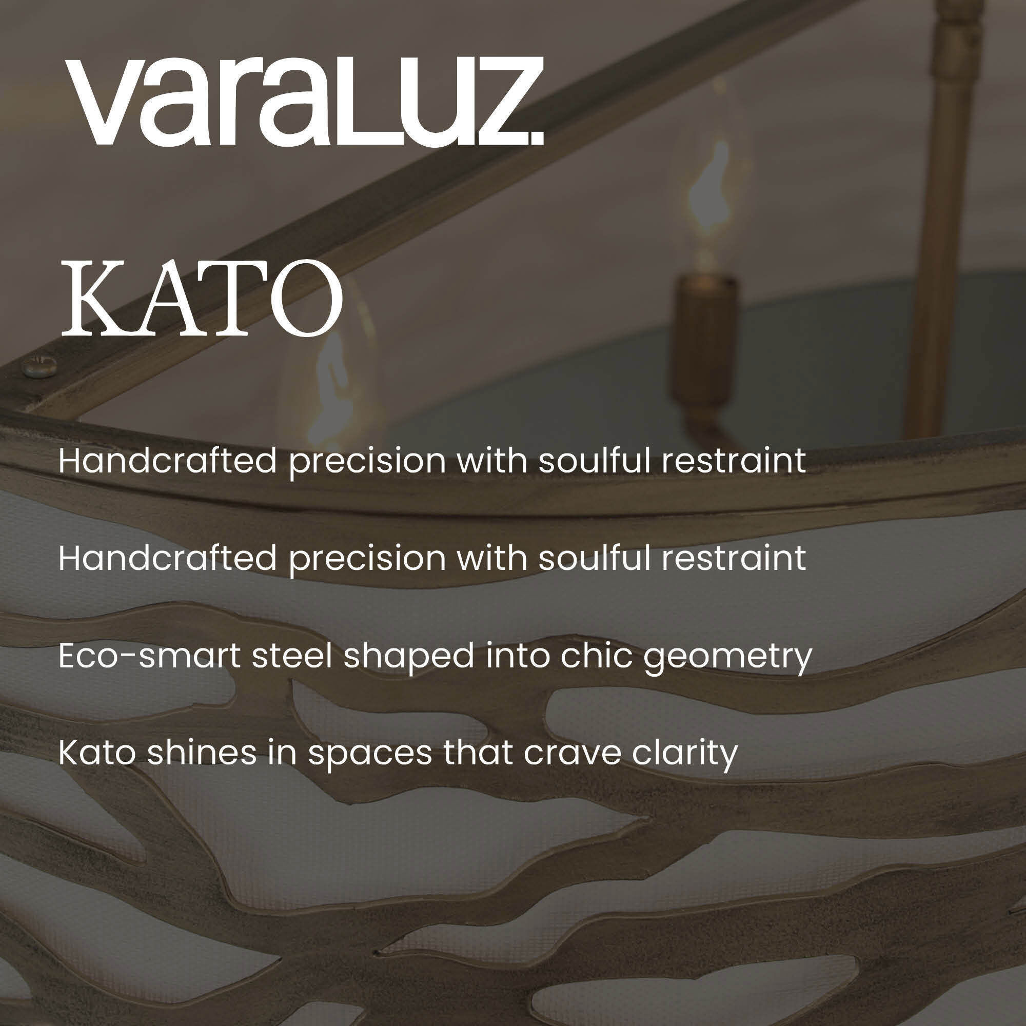 Kato 5 Light 24 inch REF Pendant Ceiling Light in Carbon Black