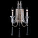 Barcelona 2 Light 11 inch Transcend Silver Wall Sconce Wall Light, Optic Crystal