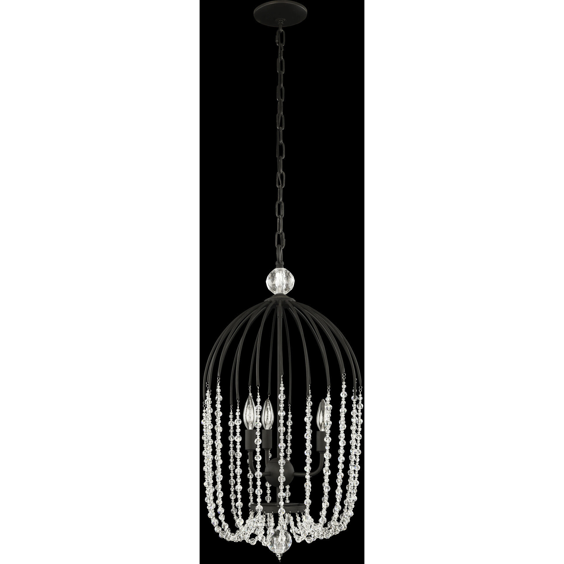 Voliere 3 Light 14.5 inch Matte Black Pendant Ceiling Light