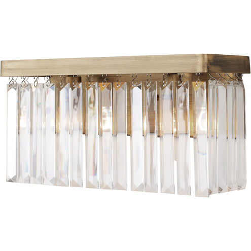 Social Club 2 Light 14.5 inch Havana Gold Bath Vanity Wall Light