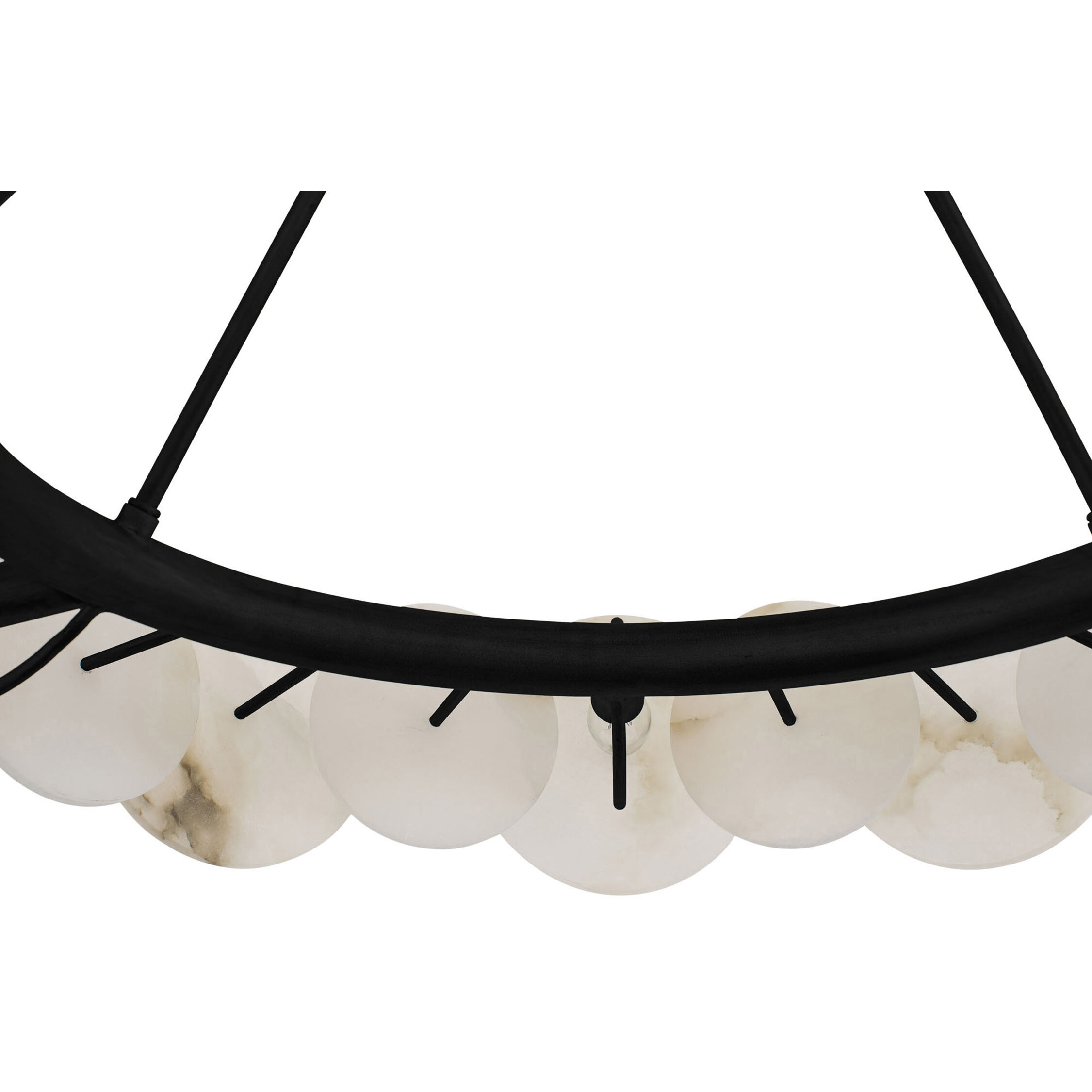 Cosmos 6 Light 30 inch Matte Black Chandelier Ceiling Light, Smithsonian Collaboration