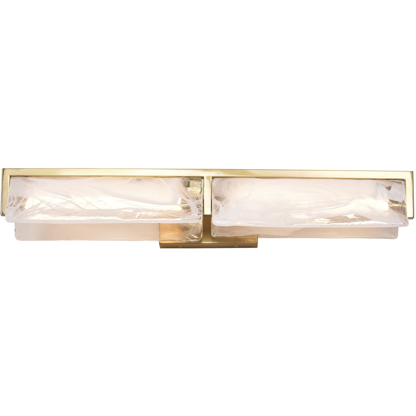 Mingle 2 Light 25.5 inch Satin Brass Bath Vanity Light Wall Light
