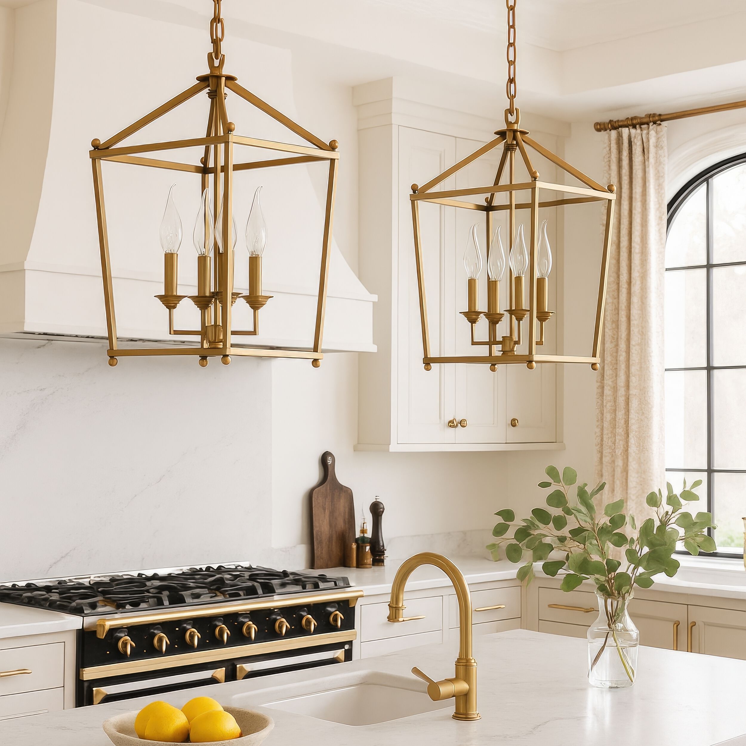 Gridlock 4 Light 14 inch Antique Bronze Pendant Ceiling Light