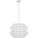 Swoon 3 Light 20 inch Matte White Pendant Ceiling Light, Smithsonian Collaboration