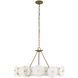 Cosmos 6 Light 30 inch Havana Gold Chandelier Ceiling Light, Smithsonian Collaboration