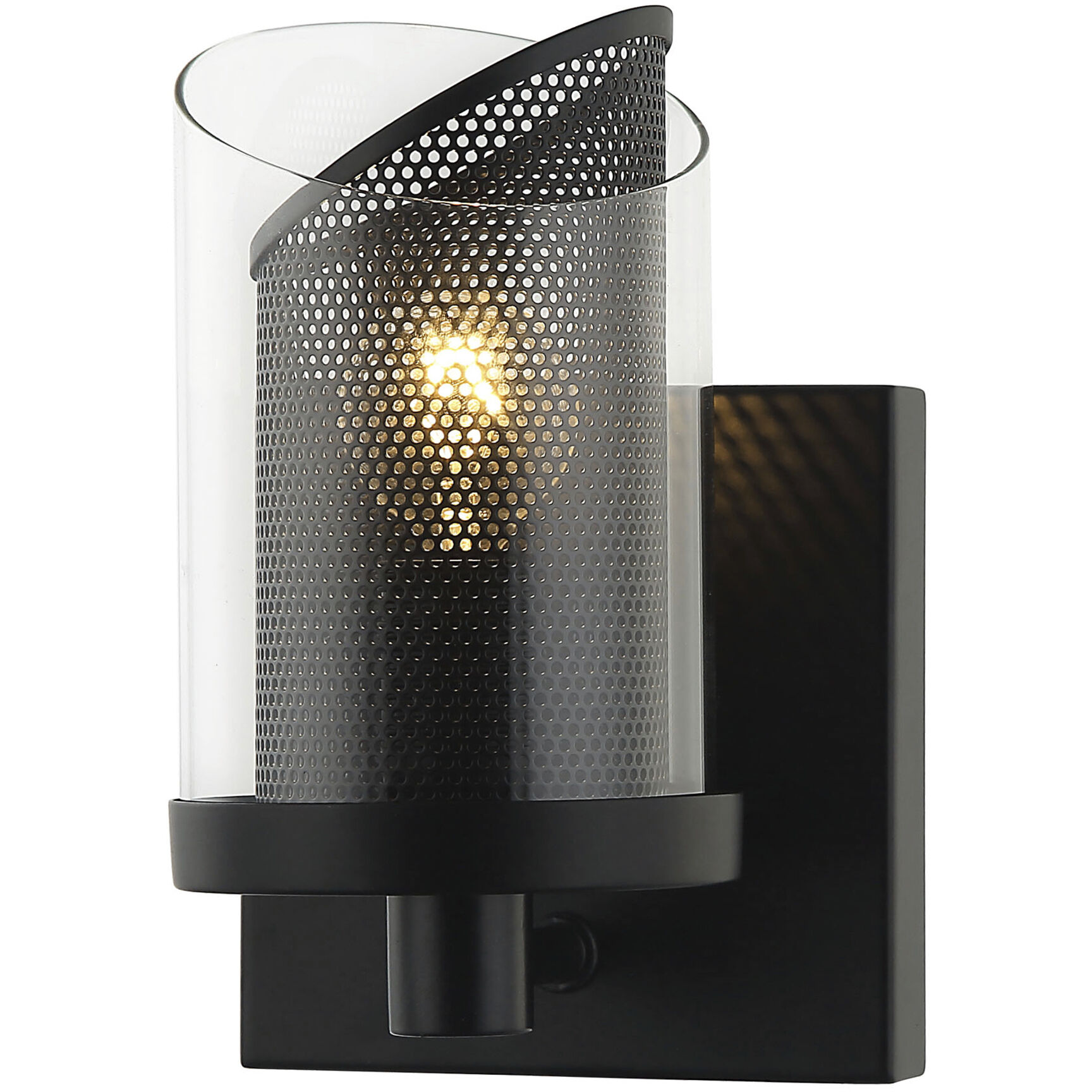 So Inclined 1 Light 5 inch Black Bath Vanity Wall Light