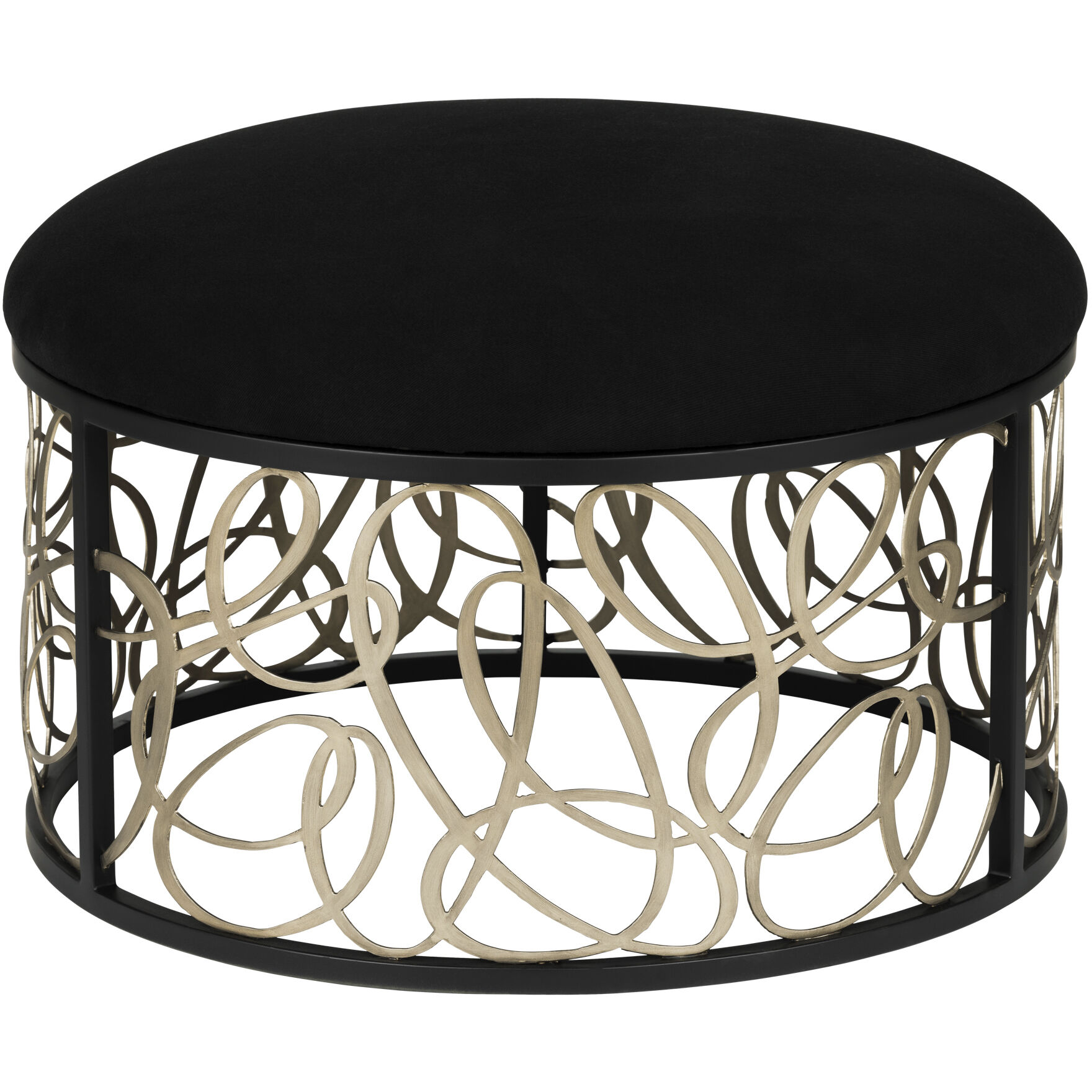 Scribble 32 inch Matte Black with Artifact Coffee Table