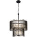 Park Row 10 Light 24 inch Matte Black and French Gold Chandelier Ceiling Light