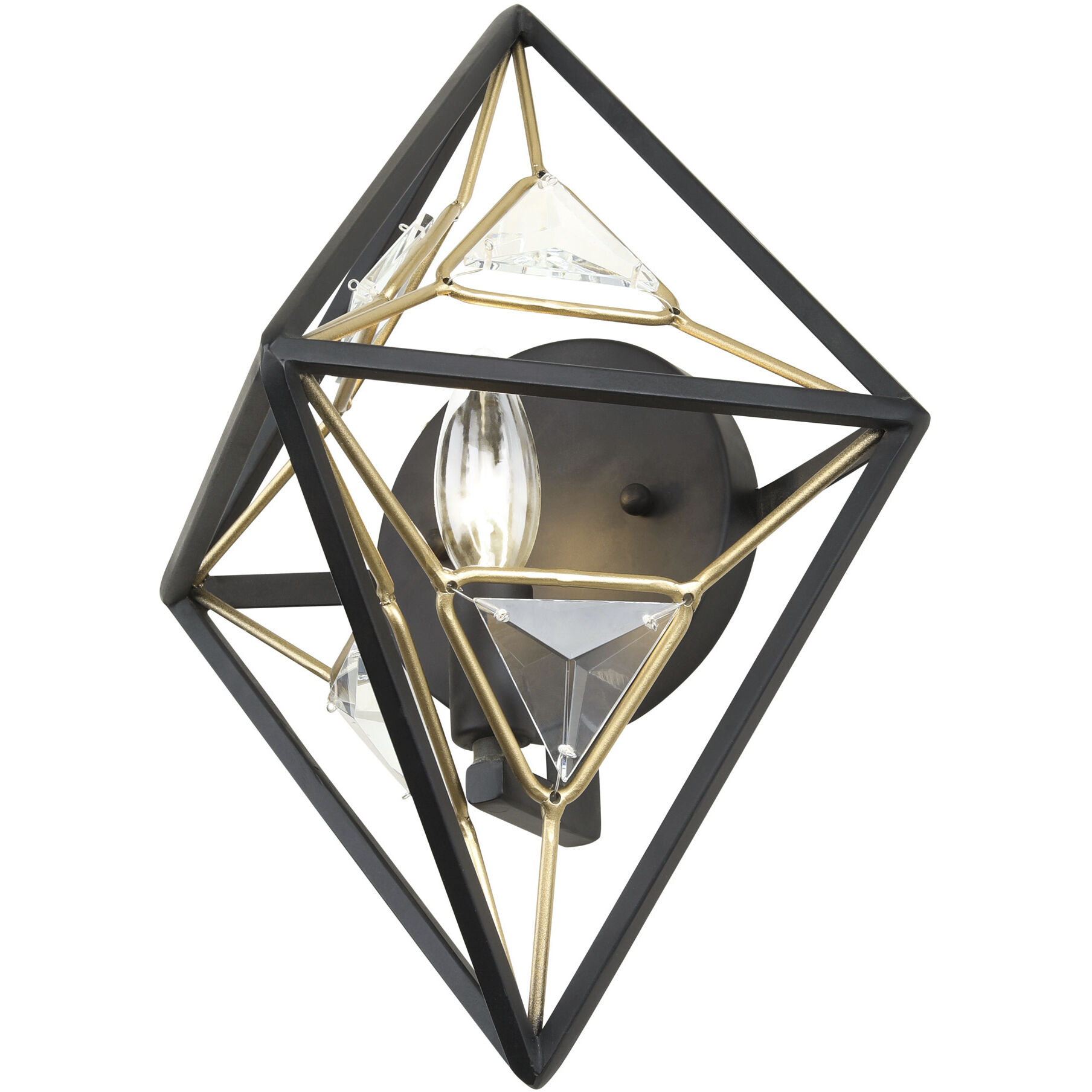 Marcia 1 Light 10.5 inch Matte Black and French Gold Wall Sconce Wall Light