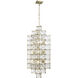 Cubic 14 Light 18.5 inch Calypso Gold Foyer Pendant Ceiling Light
