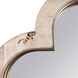 Swiss 36 X 36 inch Poplar Burl with Weathered Brass Wall Mirror