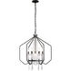 Barcelona 7 Light 26 inch Onyx and Clear Pendant Ceiling Light