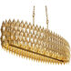 Forever 8 Light 48 inch French Gold Pendant Ceiling Light